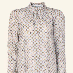 Alix of Bohemia Annabel Blue Smoke Shirt S